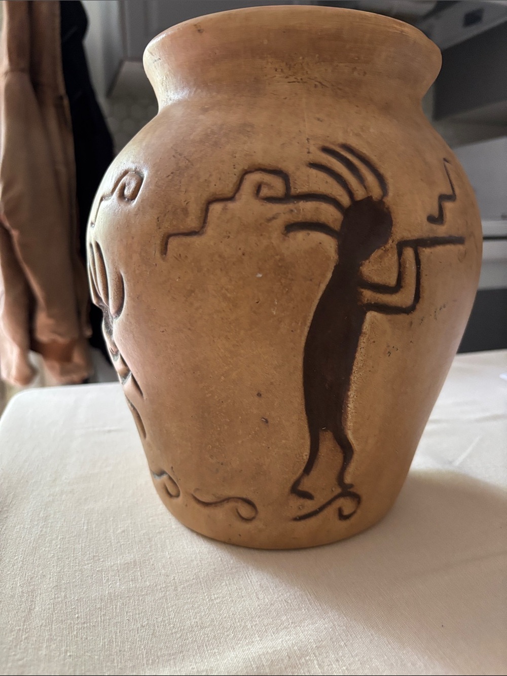 Handcrafted Terracotta Brown Decorative Vase - Brand